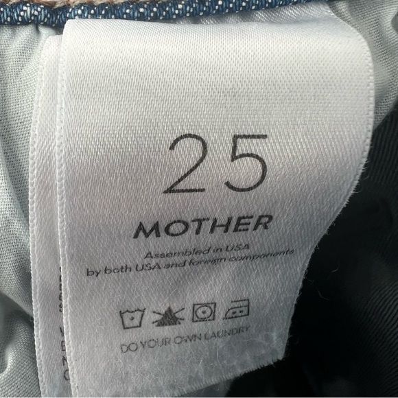 Mother Denim The Insider Ankle in Bloom and Doom Jeans Medium Wash Size 25 - Picture 8 of 16